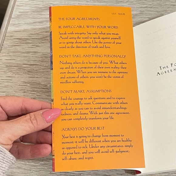 The Four Agreements Paperback Book by Don Miguel Ruiz A Toltec Wisdom Book - Picture 3 of 8